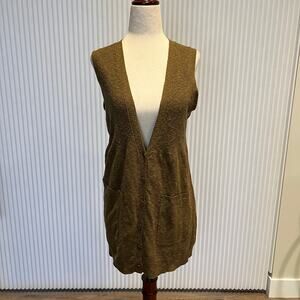 EILEEN FISHER Women's Sleeveless Knitted Cardigan Vest Size S